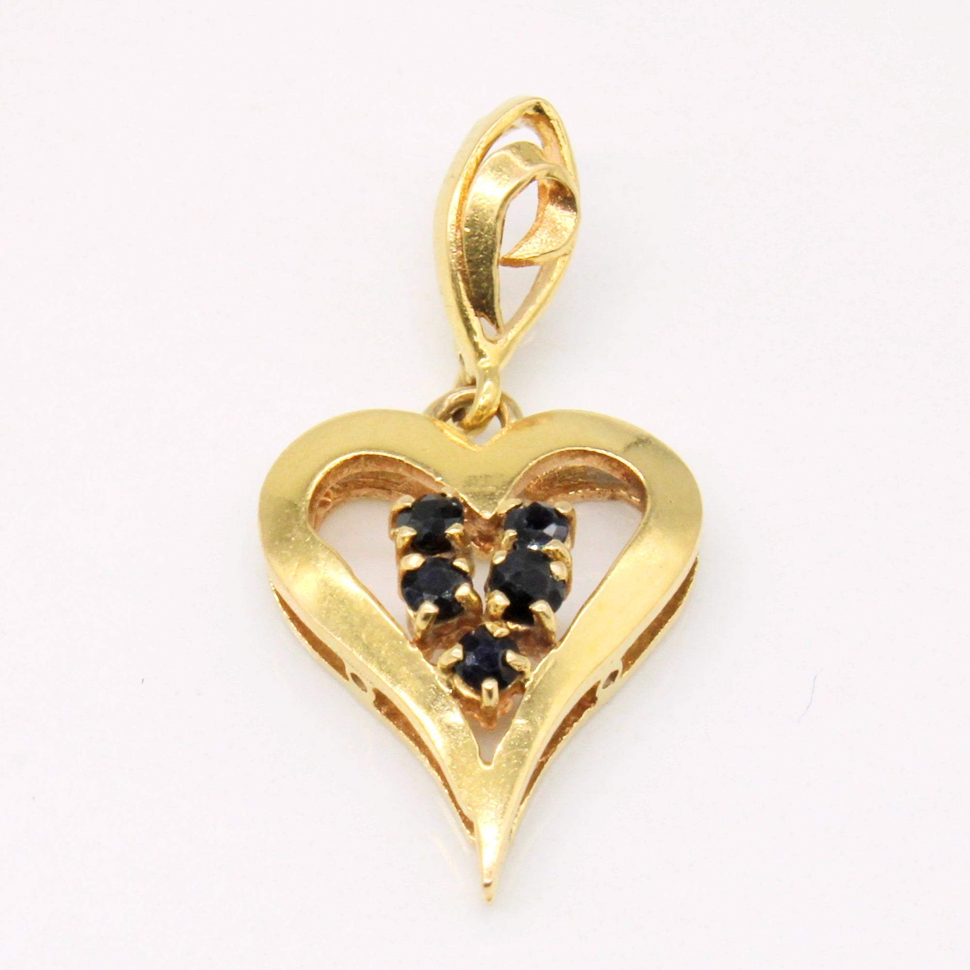 Sapphire Heart Pendant | 0.25ctw |