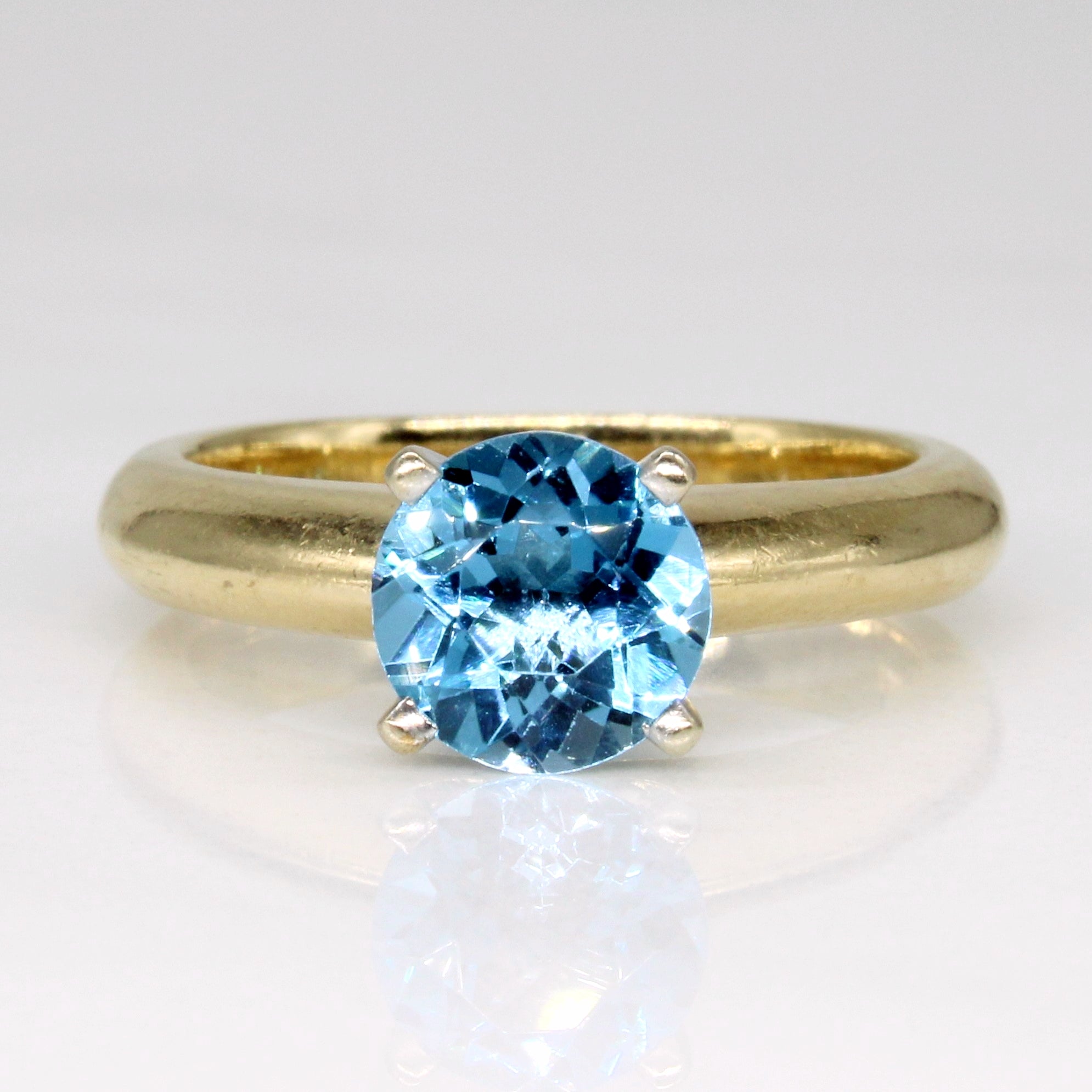 Blue Topaz Solitaire Ring | 1.45ct | SZ 6.25 |