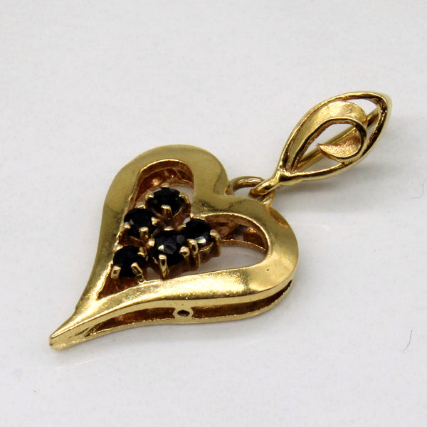 Sapphire Heart Pendant | 0.25ctw |