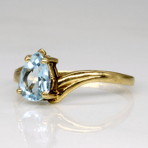 Blue Topaz Cocktail Ring | 0.75ct | SZ 6.5 |