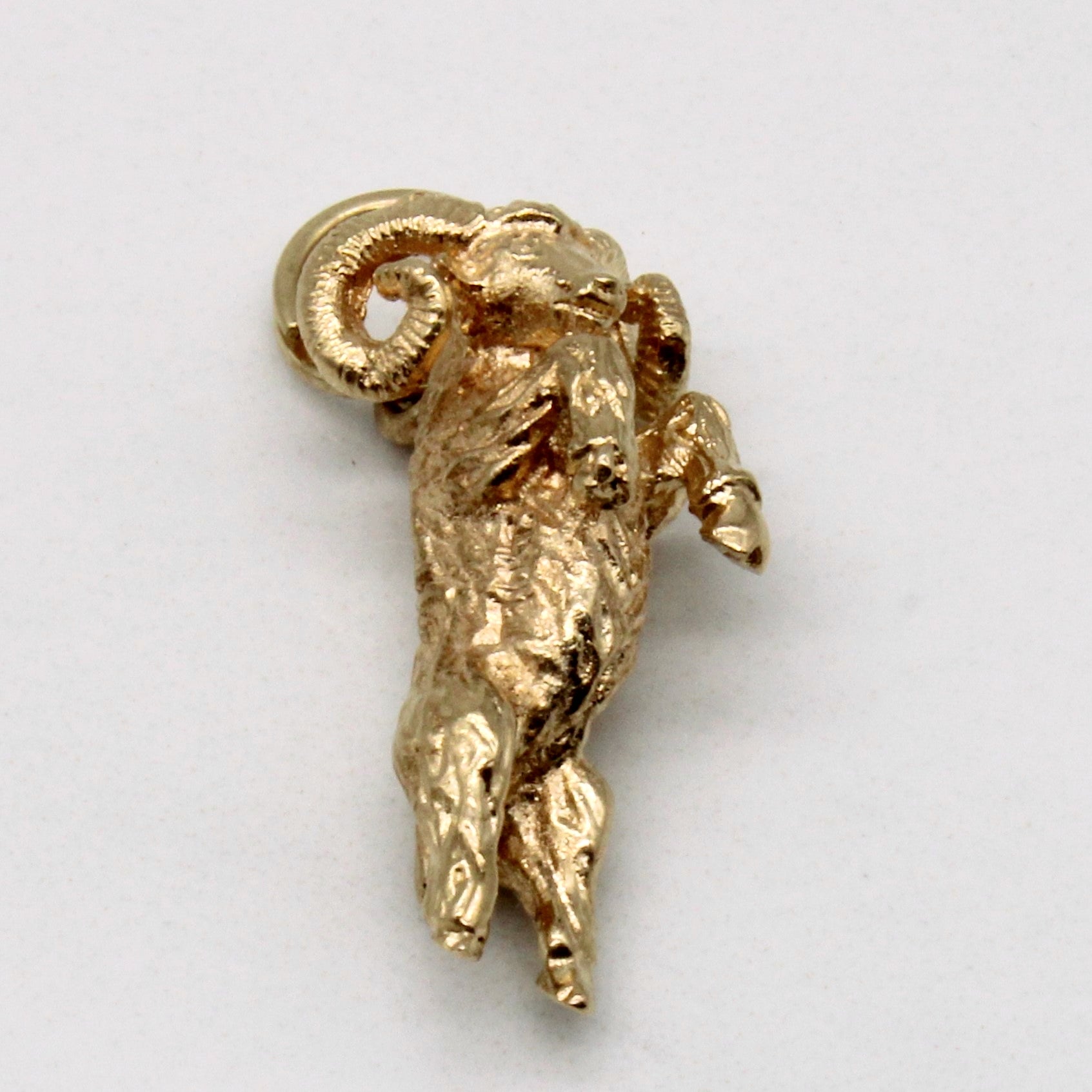 10k Yellow Gold Ram Pendant