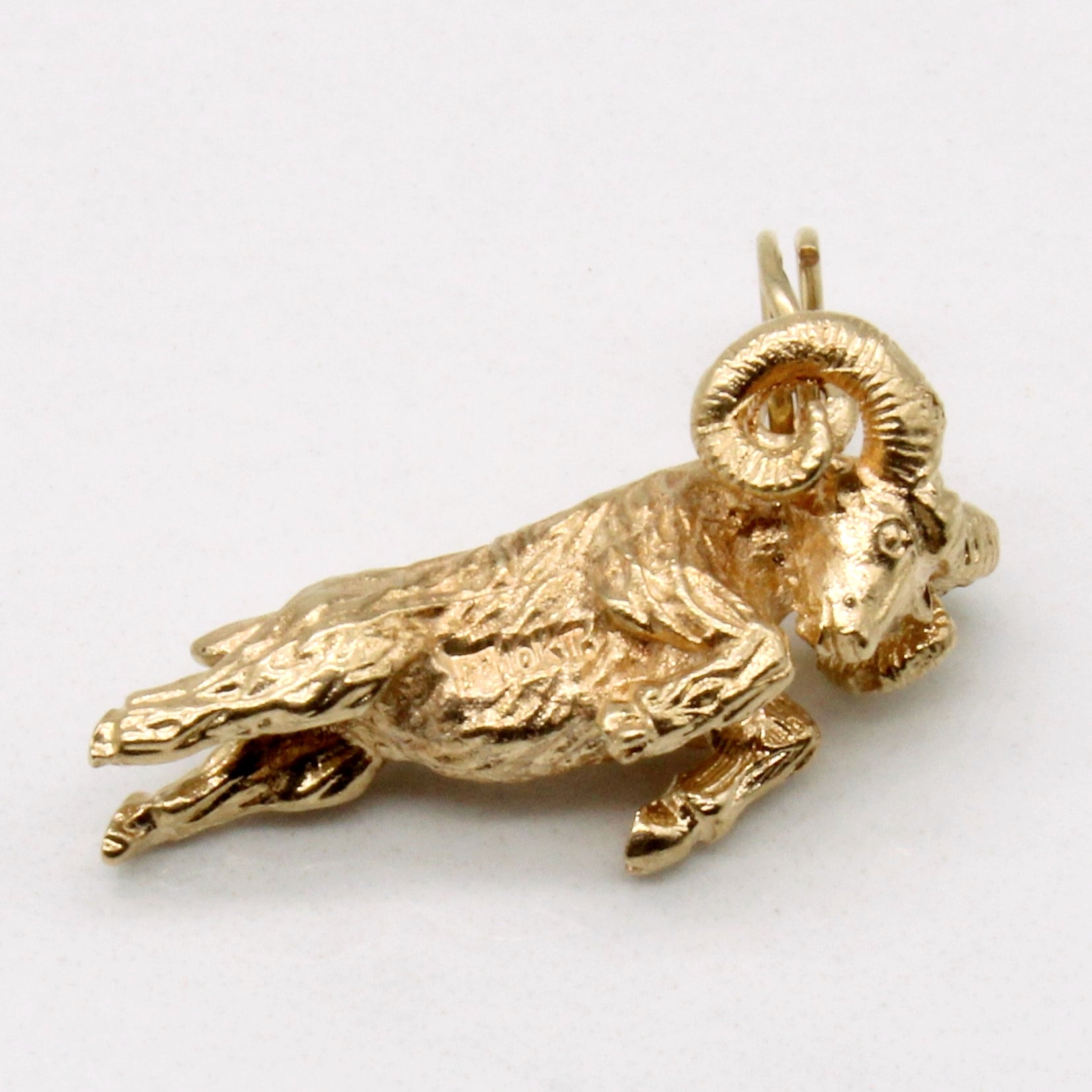 10k Yellow Gold Ram Pendant