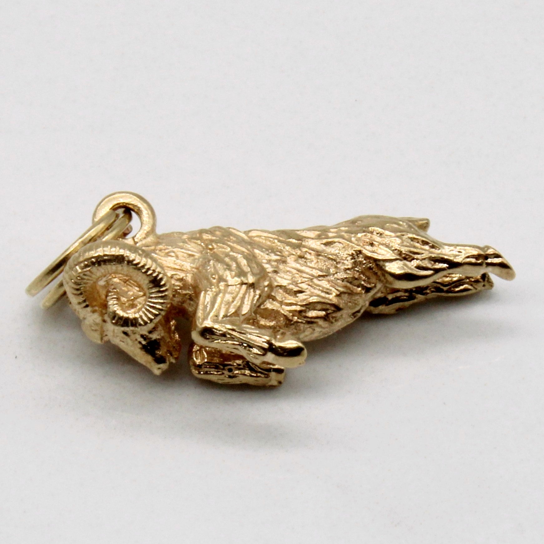 10k Yellow Gold Ram Pendant