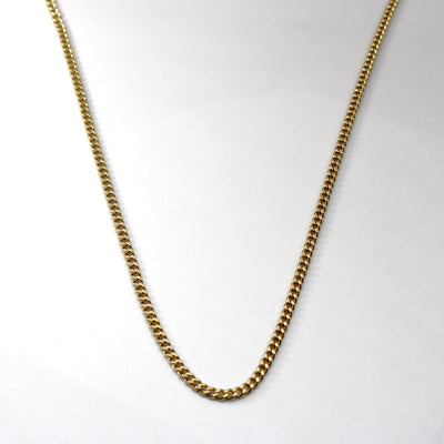 Yellow Gold Cable Link Chain | 17