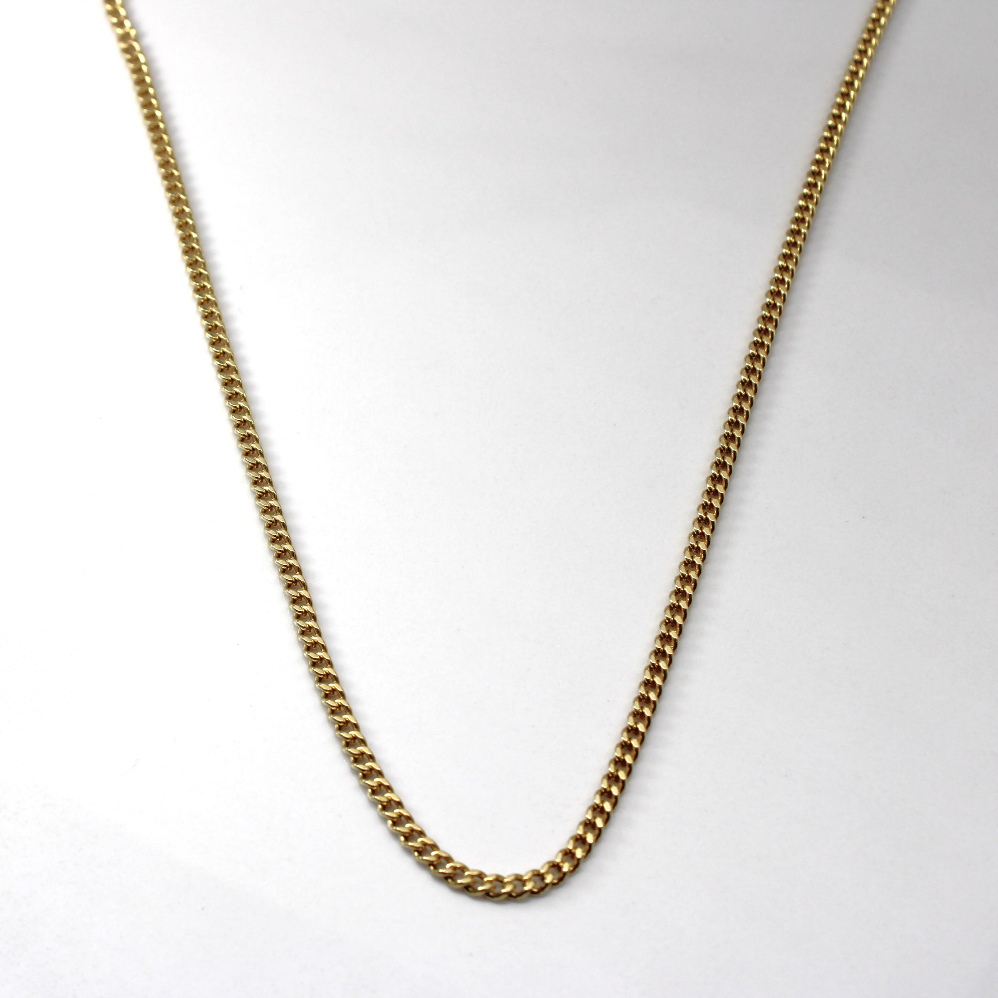 Yellow Gold Cable Link Chain | 17