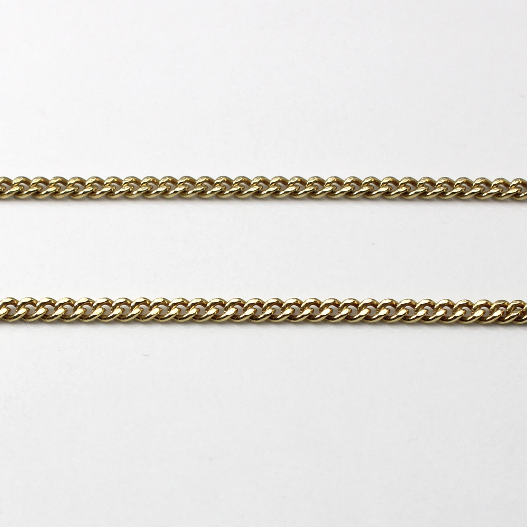 Yellow Gold Cable Link Chain | 17