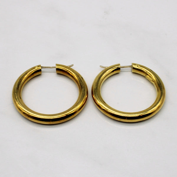 Birks' 18k Yellow Gold Hoop Earrings