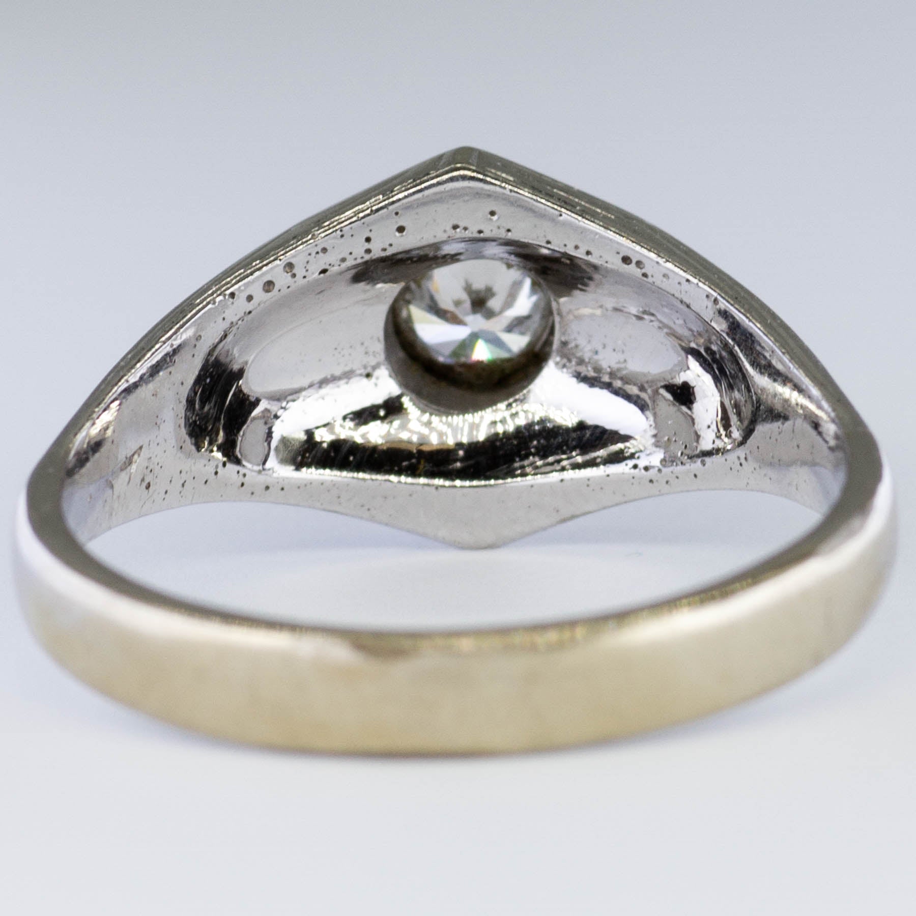 1920s Orange Blossom Detailed Engagement Ring | 0.28ct | SZ 9 |
