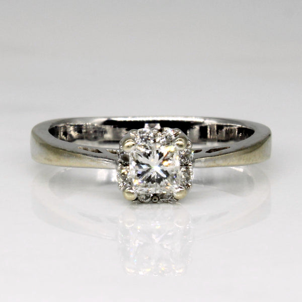 Diamond Halo Engagement Ring | 0.29ctw | SZ 3.75 |