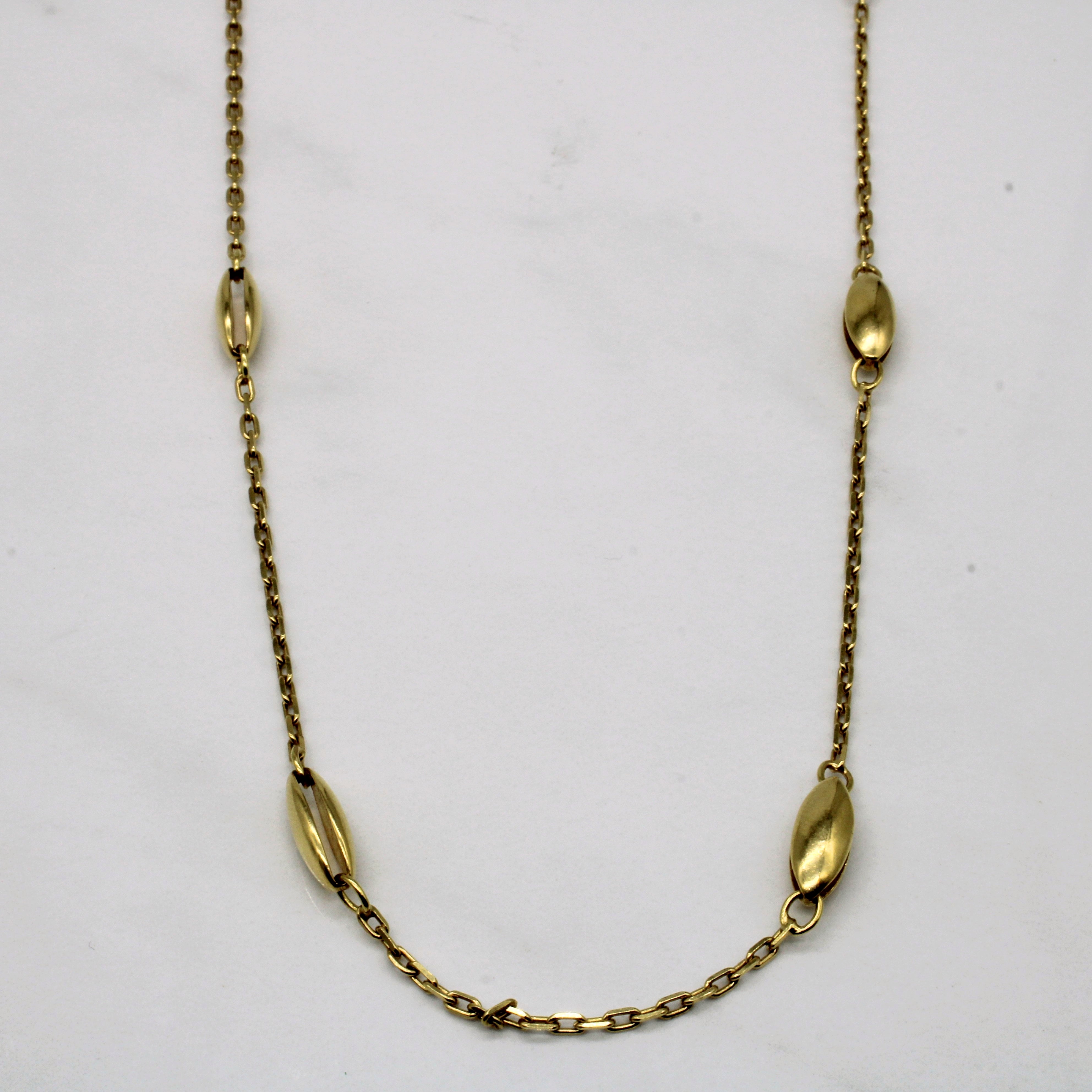 18k Yellow Gold Necklace | 30" |