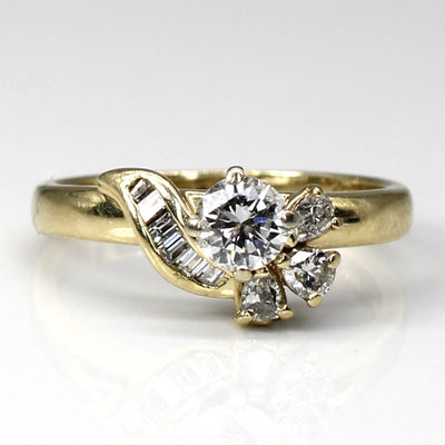 Cluster Set Diamond Ring | 0.55ctw | SZ 5.25 |