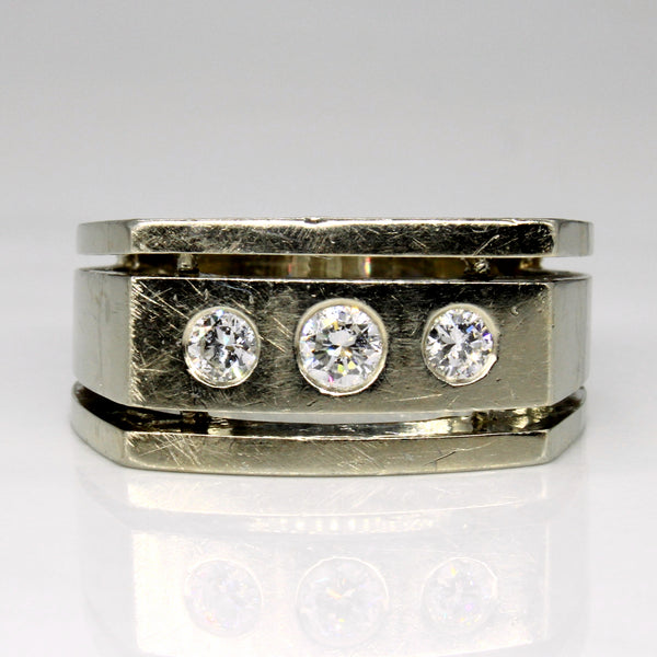 Three Stone Diamond Ring | 0.50ctw | SZ 11 |