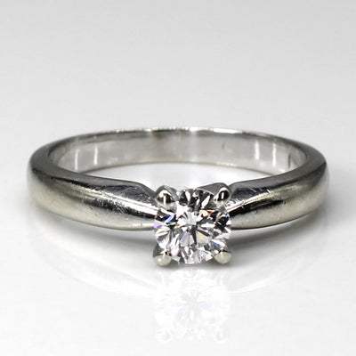 Canadian Solitaire Diamond White Gold Ring | 0.40ct SI1 E| SZ 5.5 |