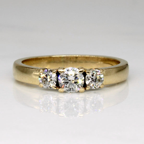 Three Stone Diamond Ring | 0.46ctw | SZ 5.25 |