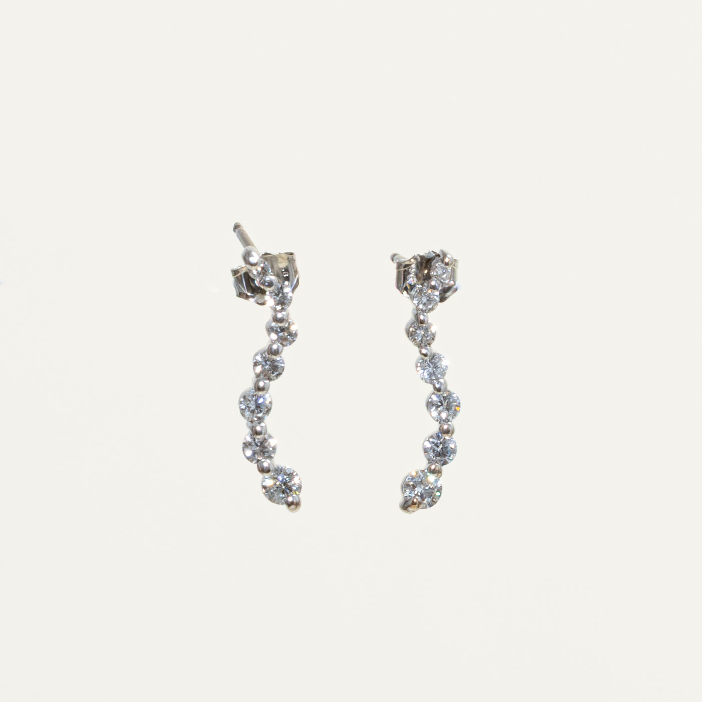 14k Diamond Journey Drop Earrings | 0.43ctw