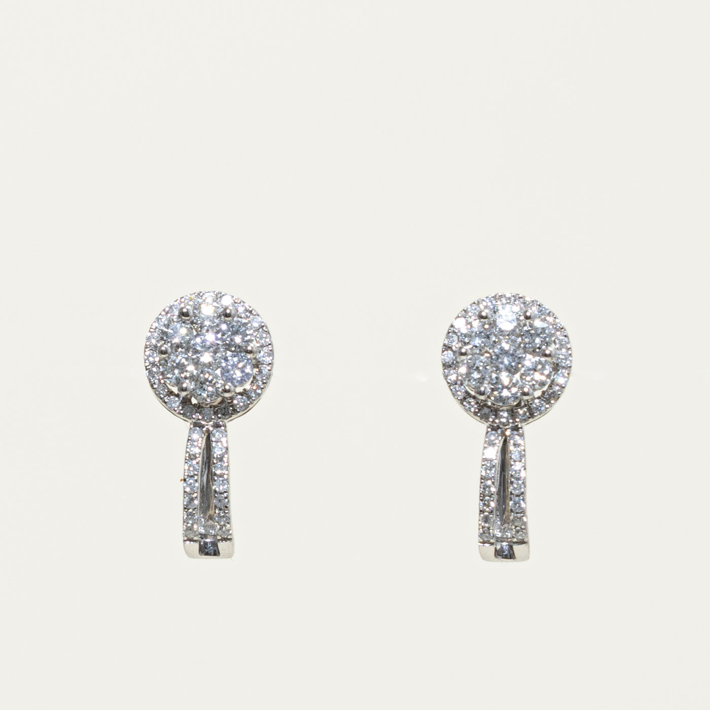 18k Diamond Cluster Earrings | 0.61ctw