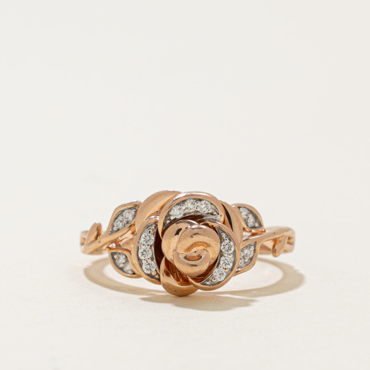 Disney'  Diamond Enchanted Rose Ring | 0.07ctw | SZ 7