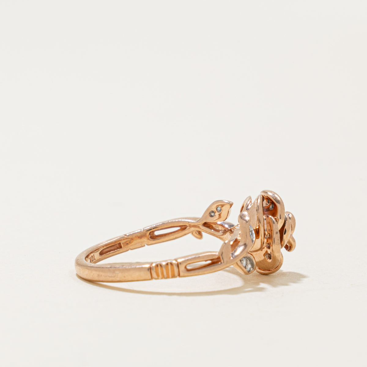 Disney'  Diamond Enchanted Rose Ring | 0.07ctw | SZ 7