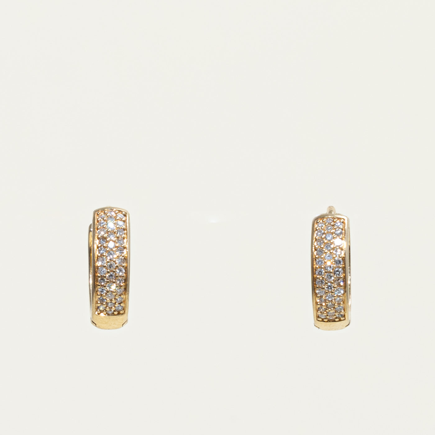 'Mejuri' Bold Pavé Diamond Huggie Hoops | 0.20ctw