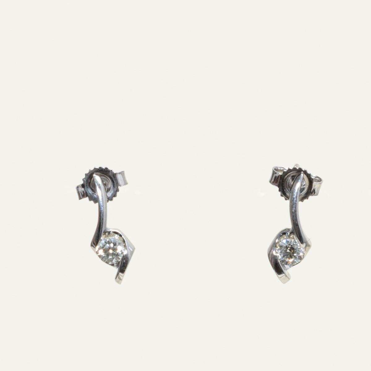 14k Diamond Drop Stud Earrings | 0.25ctw