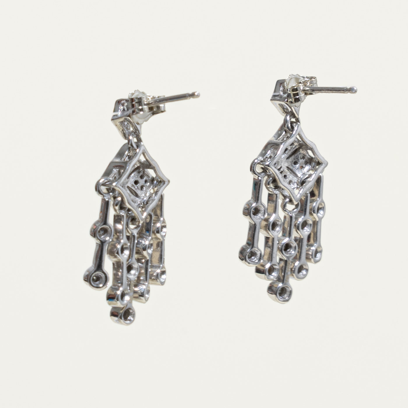14k Diamond Multi Drop Chandelier Earrings | 0.30ctw