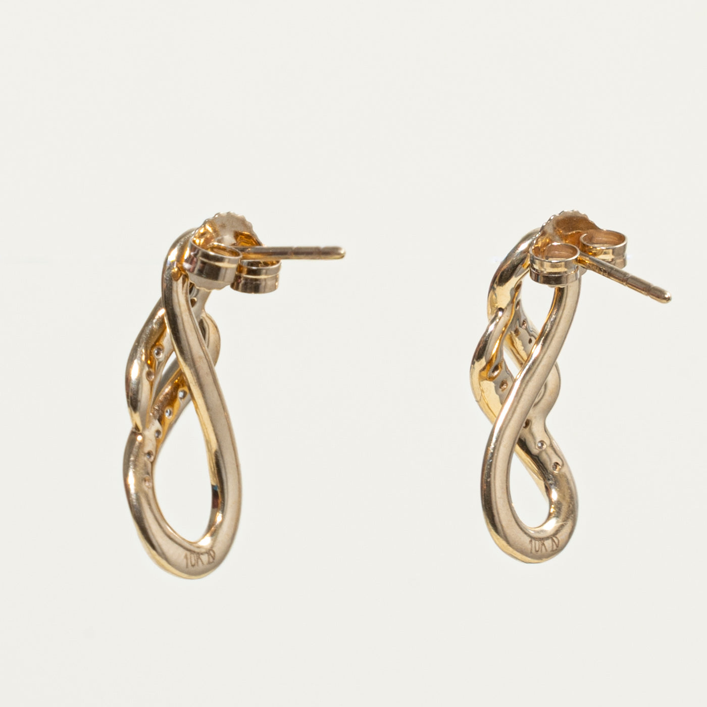 10k Diamond Infinity Drop Earrings | 3.00ctw