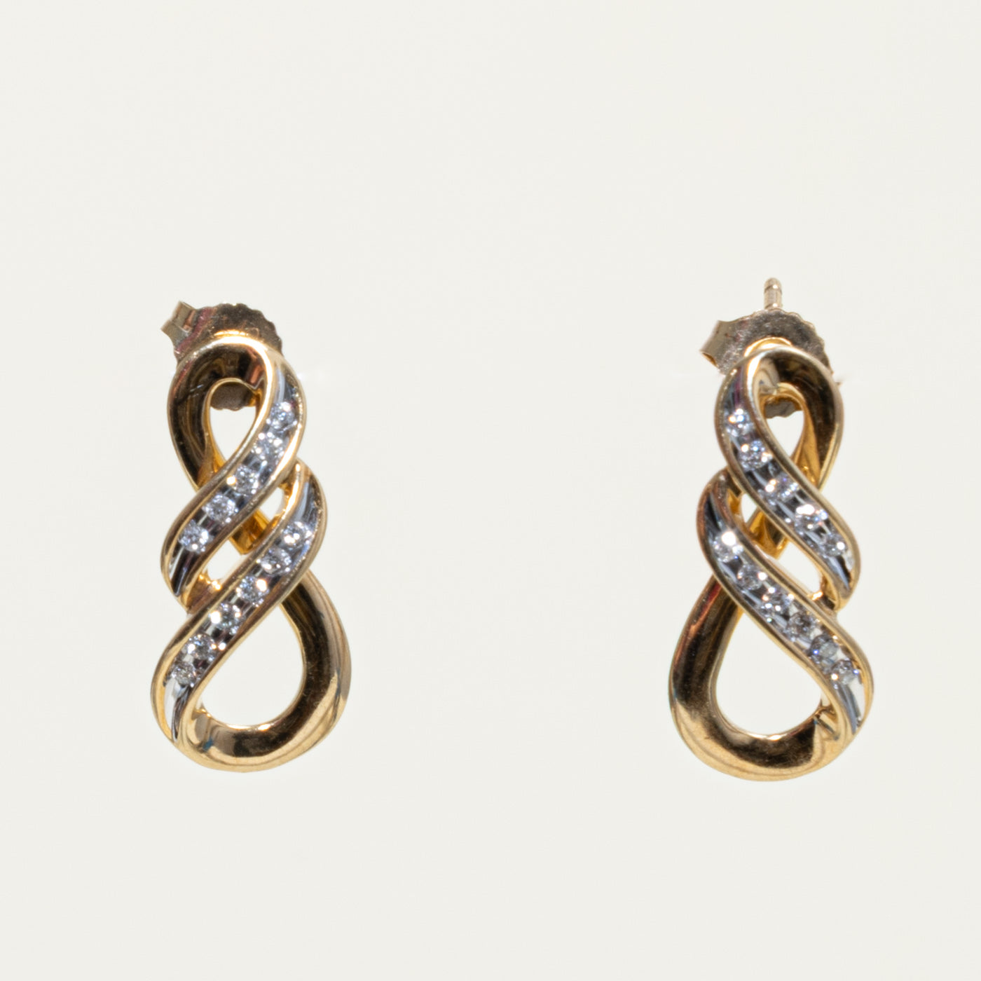10k Diamond Infinity Drop Earrings | 3.00ctw