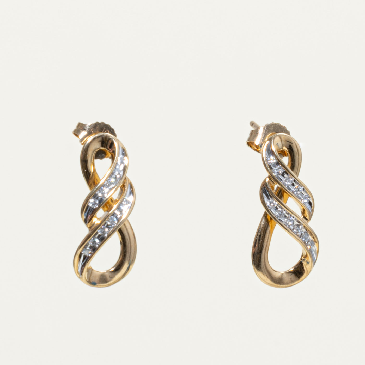 10k Diamond Infinity Drop Earrings | 3.00ctw