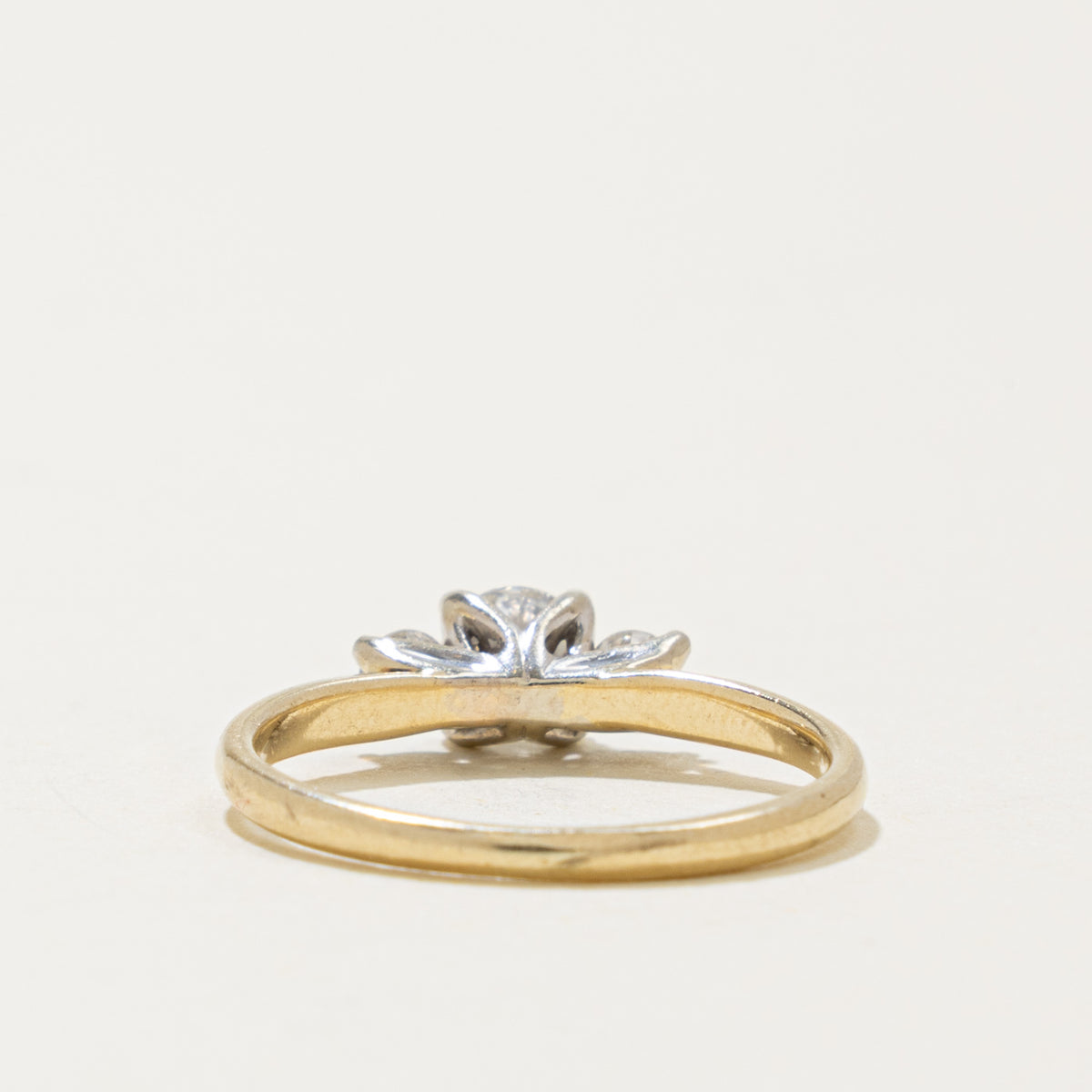 14k Three Stone Diamond Engagement Ring | 0.47ctw | SZ 4.5