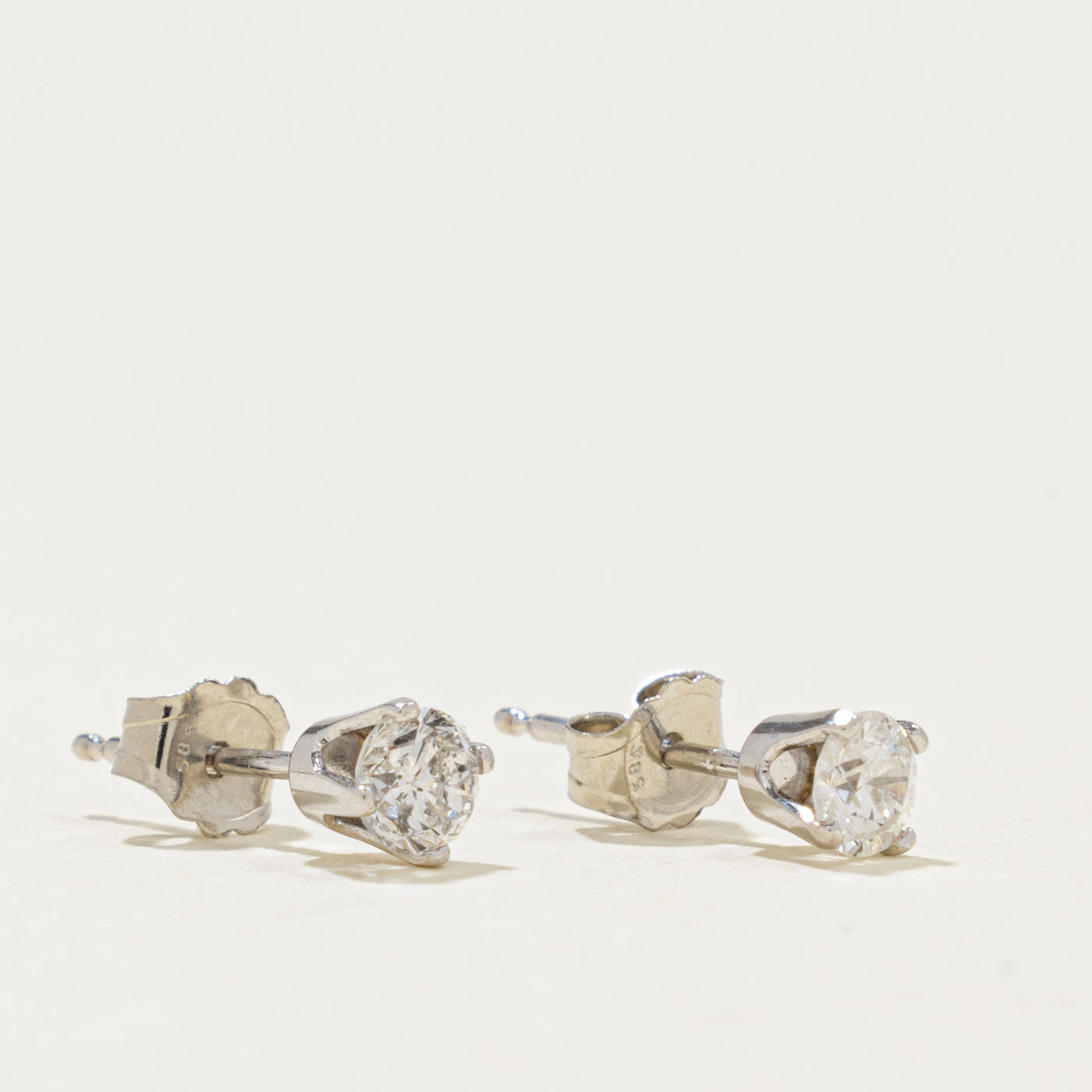 14k Diamond Petite Stud Earrings | 0.28ctw
