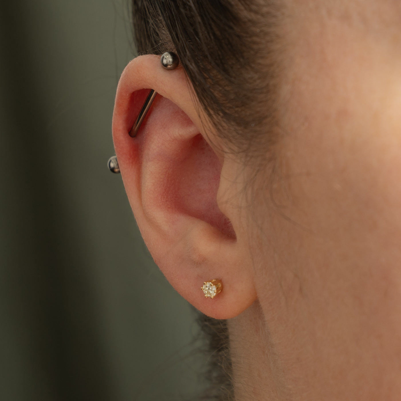 14k Diamond Petite Stud Earrings | 0.25ctw
