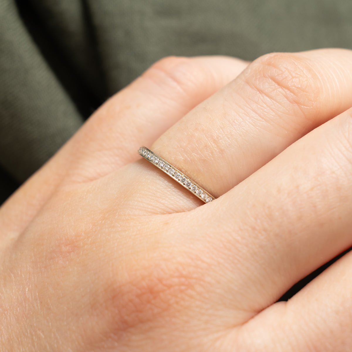 19k Eternity Diamond Band | 0.13ctw | 1.73mm | SZ 6