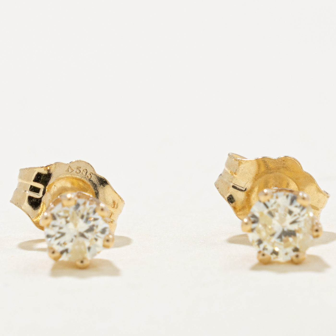 14k Diamond Petite Stud Earrings | 0.25ctw