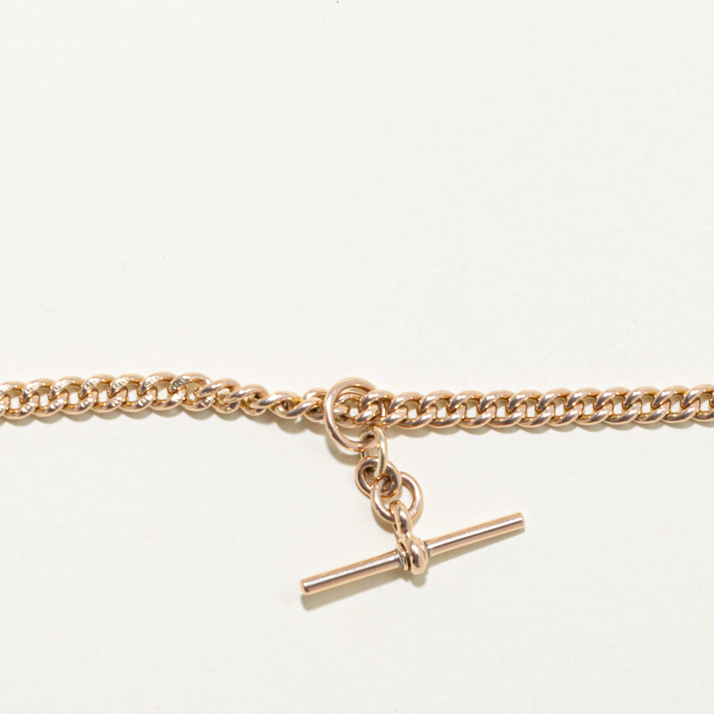 1907 Chester Yellow Gold Curb Link Watch Chain | 16.5"