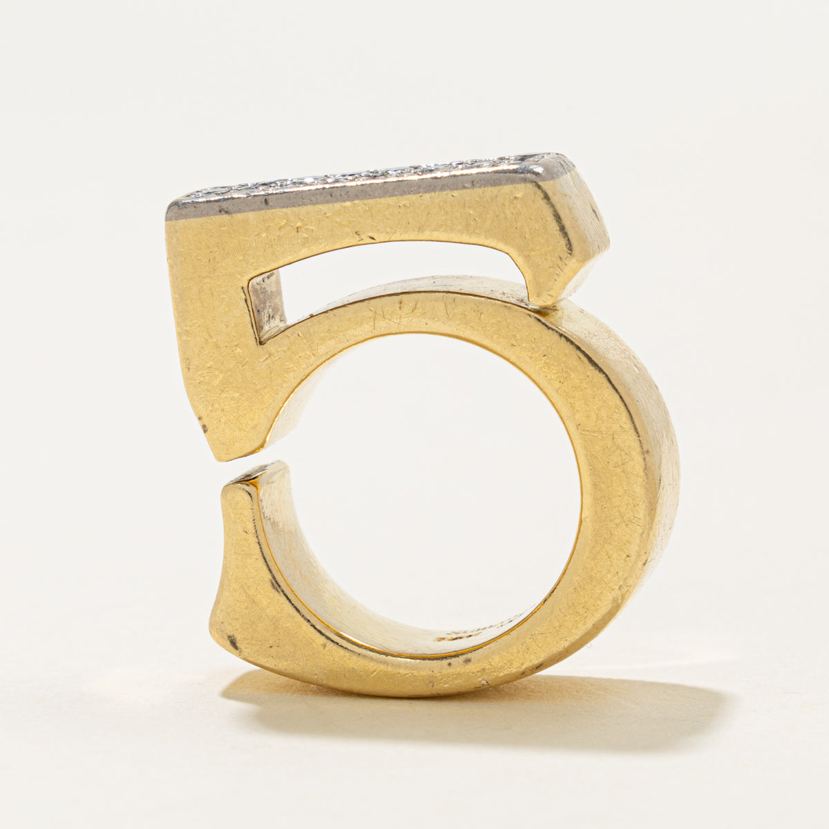 18k Pave Set Diamond Grid Geometric Cocktail Ring | 0.48ctw | SZ 4