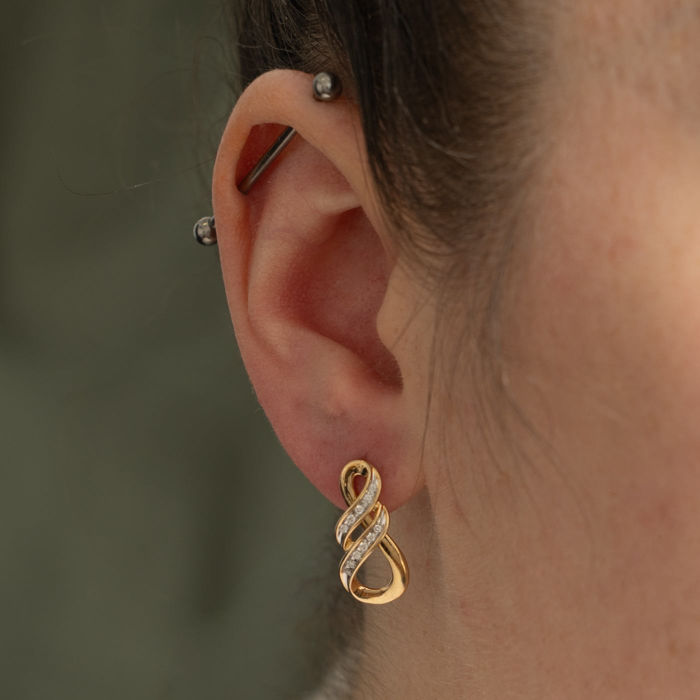 10k Diamond Infinity Drop Earrings | 3.00ctw
