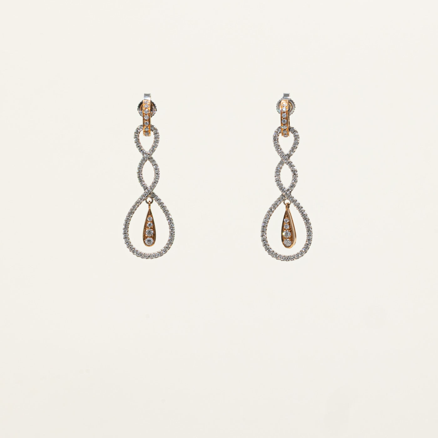 ‘Simon G’ 18k Diamond Infinity Drop Earrings | 0.45ctw