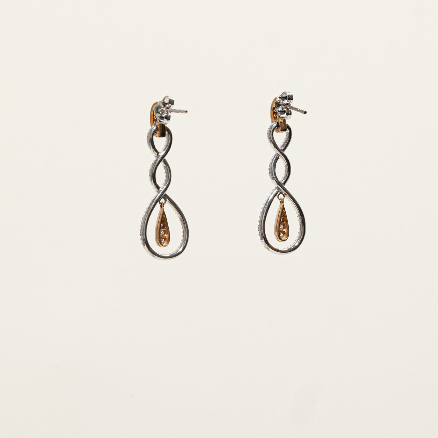 ‘Simon G’ 18k Diamond Infinity Drop Earrings | 0.45ctw