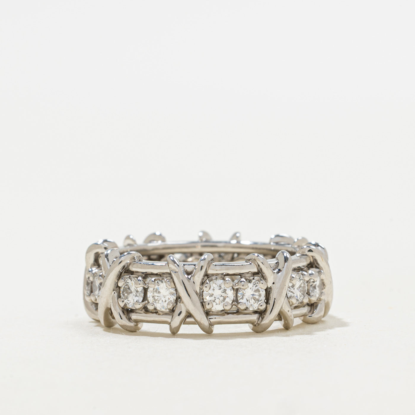 Bague en platine à seize pierres « Tiffany & Co » Jean Schlumberger | 1,14 ct | Taille 6,5