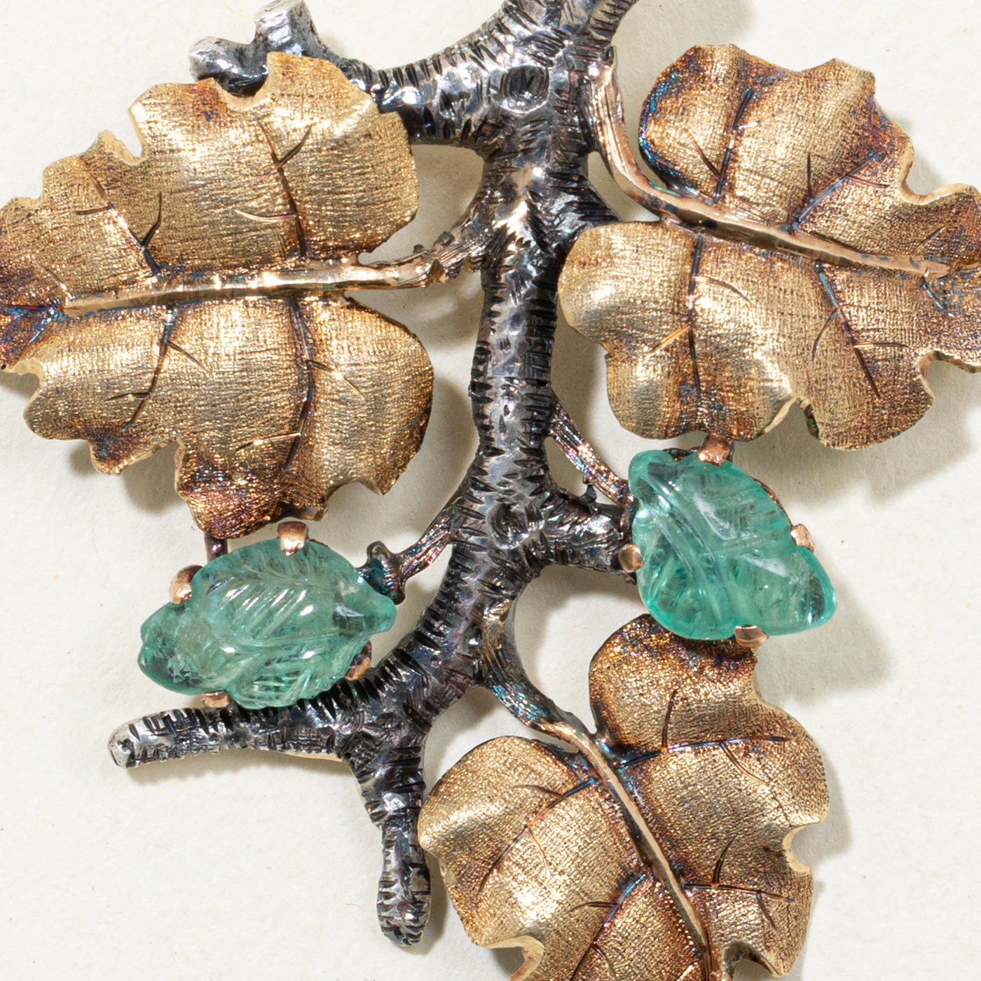 'Buccellati' Vintage 18k & Silver Emerald Pendant | 3.00ctw