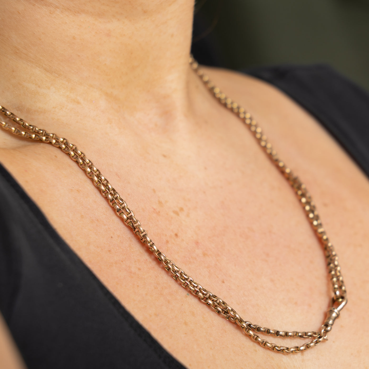 9k Yellow Gold Rolo Chain | 22"