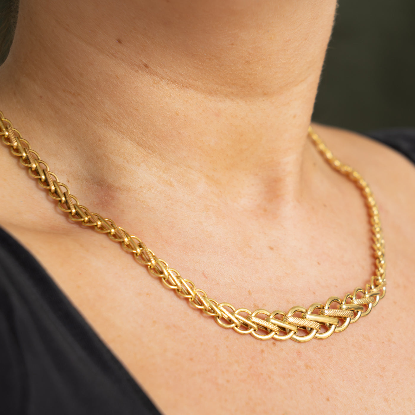 18k Italian Yellow Gold Graduated Chain | 17.5"