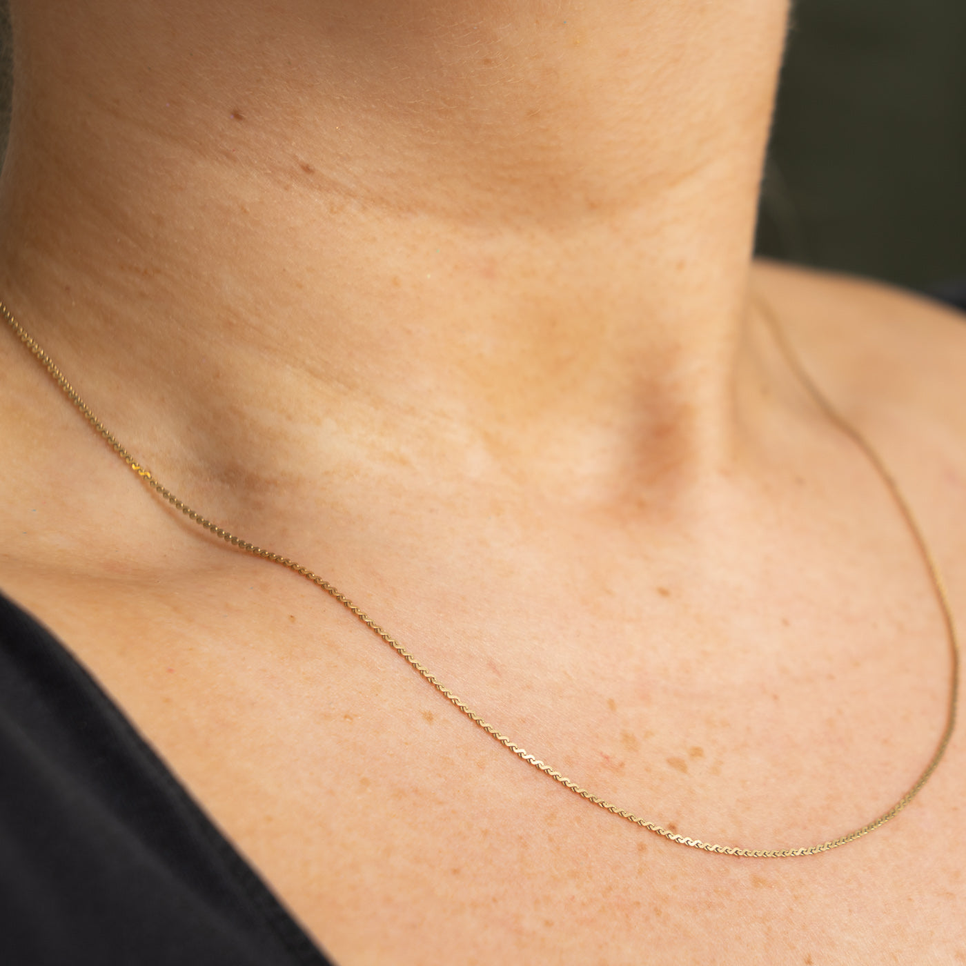 14k Yellow Gold S Link Chain |  1.10mm | 19"