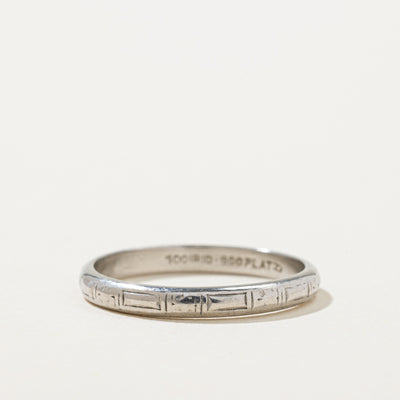 900 Platinum Band | 2.35mm | SZ 6.5