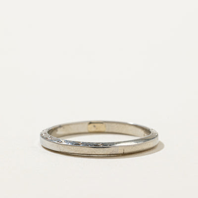 'Orange Blossom' 18K White Gold Band | 2.25mm | SZ 7.5