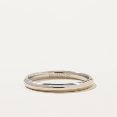 10k White Gold Band | 2.25mm | SZ 6