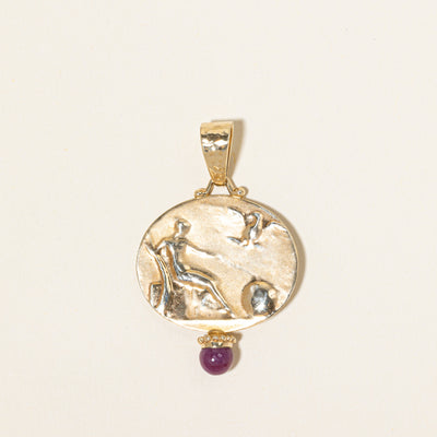 Italian Ruby Portrait Pendant | 1.00ct