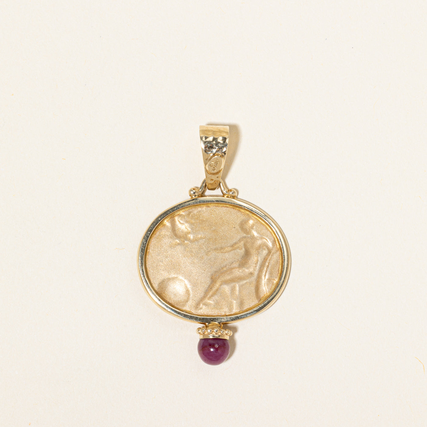 Italian Ruby Portrait Pendant | 1.00ct