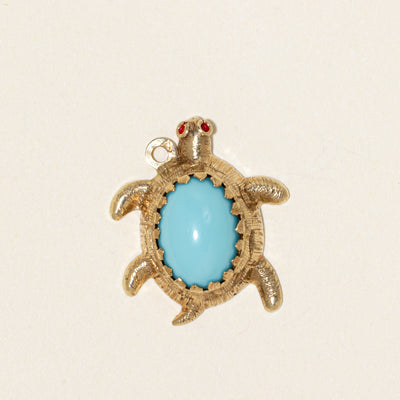 Turquoise Turtle Pendant | 4.00ct