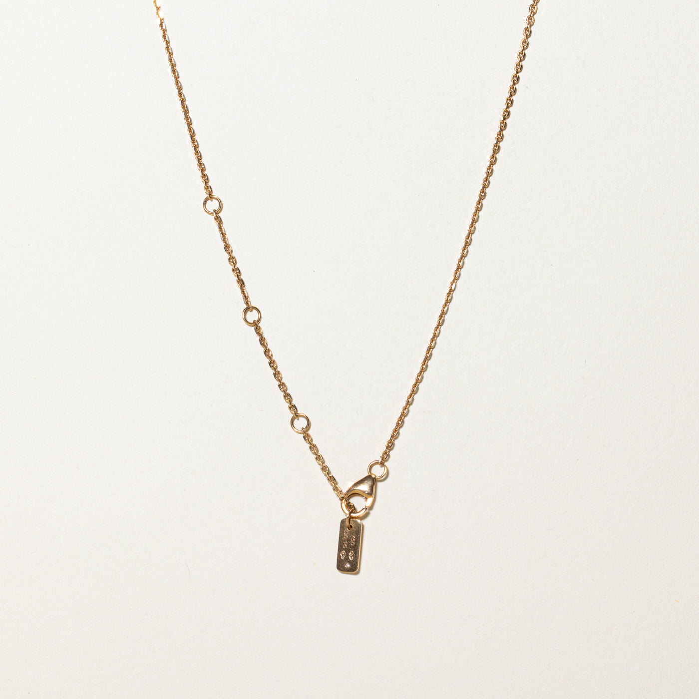 French Hallmarked "Messika" Baby Move Diamond Necklace | 0.15ctw | 16.5"